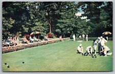 Lawn Bowling At Inn Buck Hill Falls PA Pennsylvania Postcard PM Ridgewood NJ WOB picture