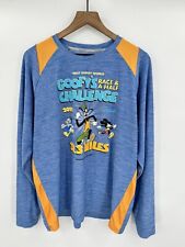 Run Disney T-Shirt Mens Large Blue Long Sleeve 2019 Goofy’s Challenge picture