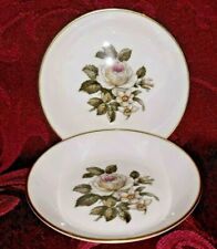 Royal Worcester Fine Bone China Small Trinket Dish Made in England White Roses 2 picture