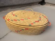 Decorative Woven Basket With Lid 16” X 11” X 5” picture