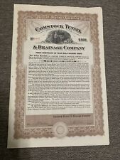 Comstock Tunnel and Drainage Company - $500- Bond picture