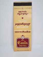 Vintage Matchbook Cover - THE CAMLIN HOTEL Seattle Washington WA Cloud Room Home picture