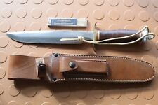 SUPERB Randall Model 1 Springfield Knife with Superb sheath, lanyard and stone picture
