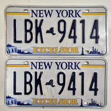NEW YORK LICENSE PLATE PAIR 🔥FREE SHIPPING🔥 MATCHING SET picture
