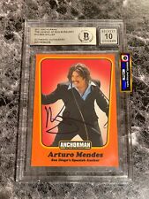 BEN STILLER SIGNED ANCHORMAN TRADING CARD BGS AUTO 10 picture