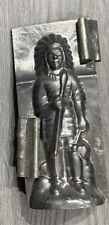Vintage Native American Metal Chocolate Candy Mold picture