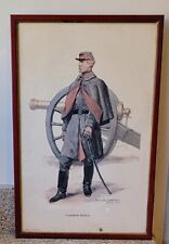Vintage Raymond Desvarieux Larpenteur  Confederate Artillery Framed Print picture