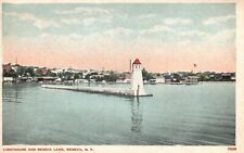 Vintage Postcard 1920's Lighthouse And Seneca Ocean View Geneva New York NY picture