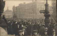 Berlin Germany 1918 Revolution Street Scene Real Photo Postcard picture