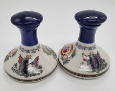 Pusser’s Salt and Pepper Shakers West Indies English Porcelain Tortola BVI Blue picture