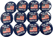 Robert F. Kennedy jr. President 2024 Buttons 12 Pack RFK Defund Deep State 2.25