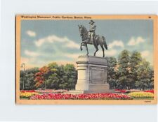 Postcard Washington Monument Public Gardens, Boston, Massachusetts, USA picture