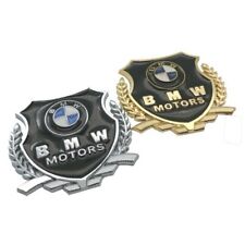 2 pieces of BMW metal car stickers for decorating the car windows with the BMW picture