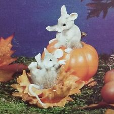 Vtg Charming Tails Figurine Pumpkin Slide Fitz & Floyd Silvestri Rare HTF  picture