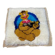 Muppets Fozzy Bear Vintage Caron Latch Hook 1979 26 X 26 Completed picture
