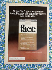 Vintage 1976 FACT Cigarettes Print Ad picture