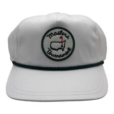 2024 Masters Tournament White Vintage Logo Embroidered Green Rope Hat Augusta picture