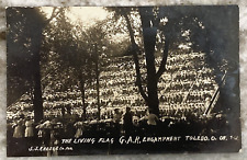 The Living Flag GAR Encampment Toledo Ohio S.S. Kresge RPPC Postcard 1144 picture