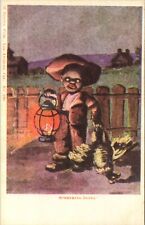 Something Doing Vintage Postcard M Rieder publishing picture