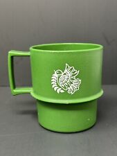 Vintage Tupperware -  Christmas Green Stackable Mug #1312-21 USA picture