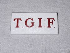 VINTAGE T.G.I.F. FRIDAYS RESTAURANT EMPLOYEE BADGE PINBACK PIN picture