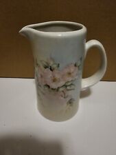 Vtg Porcelain Hand Painted Pitcher Flowers picture