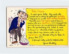 Postcard Dear Friend Letter Republican Humor Comic Card picture