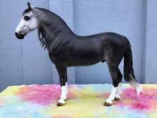 Breyer Custom Horse Andalusian Stallion Repaint Dark Dapple Grey Cm OOAK picture