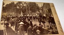Rare Antique American Civil War Patriotic GAR Parade New Hampshire Cabinet Photo picture