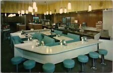 1950s Minneapolis, Minnesota Postcard TALLY HO RESTAURANT Lunch Counter View picture