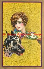 Adolfo Busi, Degami No 2137, Glamour, Pretty Woman with Dog, Art Deco picture