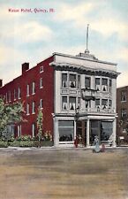 C.'10, Beautiful Color, HASSE HOTEL, Quincy, IL, Old Post Card picture