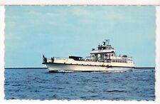 1975 - Ferry M.V. GOVERNOR CURTIS, Rockland to Vinalhaven, Maine Boat Postcard picture
