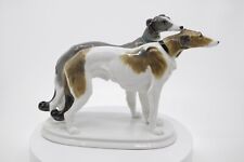 Karl Ens Porcelain Pair of Borzoi Greyhounds, Russian Wolfhounds #4461 picture