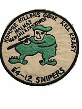 Vietnam War Patch E4-12 Snipers Kommie Killens Gone Kill Krasy Military Badge picture