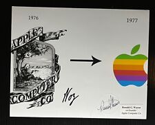 Steve Wozniak & Ronald Wayne Signed 8x10 APPLE Photo COA  picture