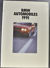 1991 BMW Brochure 850i 750iL 735i 525i 318is M3 325i Convertible Original 2/90 picture