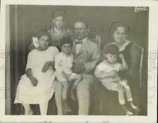 1920 Press Photo General C. Alvaro Obregon with his family taken in Nogales picture