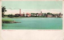 c1904 Portsmouth New Hampshire Shoreline & Factories Undivided Back NH Postcard picture