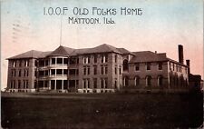 Postcard I.O.O.F. Old Folks Home in Mattoon, Illinois picture