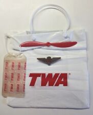 TWA Airlines 1960's Plastic Wings Plastic Bag Tag Plastic Gift bag Swizzle PB202 picture