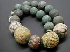 Ancient Rare Java Jatim Majapahit Millefiori Collector 19 Bead Necklace 18