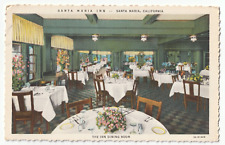 Santa Maria Inn Dining Room-Santa Maria, California CA-antique unposted postcard picture