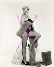 ACTRESS BARBARA NICHOLS GORGEOUS LEGGY IN FISHNETS AND FUR 8 x 10 PHOTO A-BN4 picture