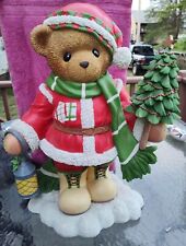 Rare Large Cherished Teddy Statue Display Christmas Figurine picture