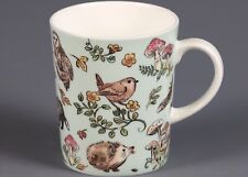 STECHCOL FOREST BIRDS ON MINT Bone China Tapered Mug  picture