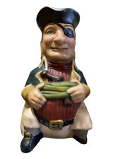 Vintage Handpainted Long John Silver Toby Jug Pitcher Collectible Mug Cup Apgar picture