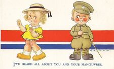 FANCY ENGLISH HUMOR MILITARY MANEUVERS POSTCARD - VERA PATERSON picture