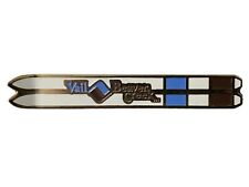Vintage Vail Ski Resort Beaver Creek Skis Travel Souvenir Pin picture