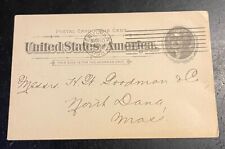 Antique Postal Card Patterson Gottfried & Hunter Limited  Franklin  Mass 1898 picture